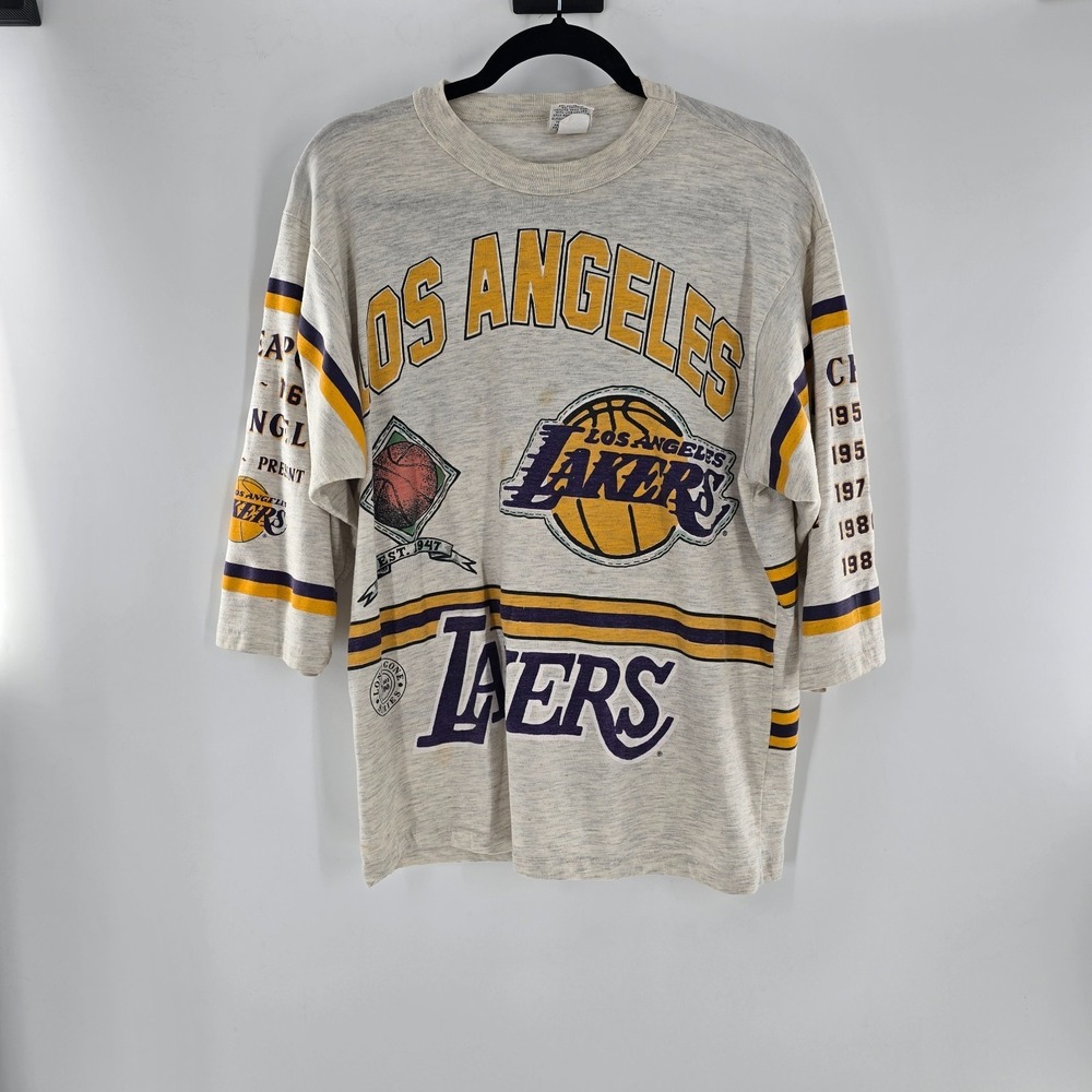Long Gone by Garan Los Angeles Lakers NBA Finals Long Sleeve Graphic Shirt LG